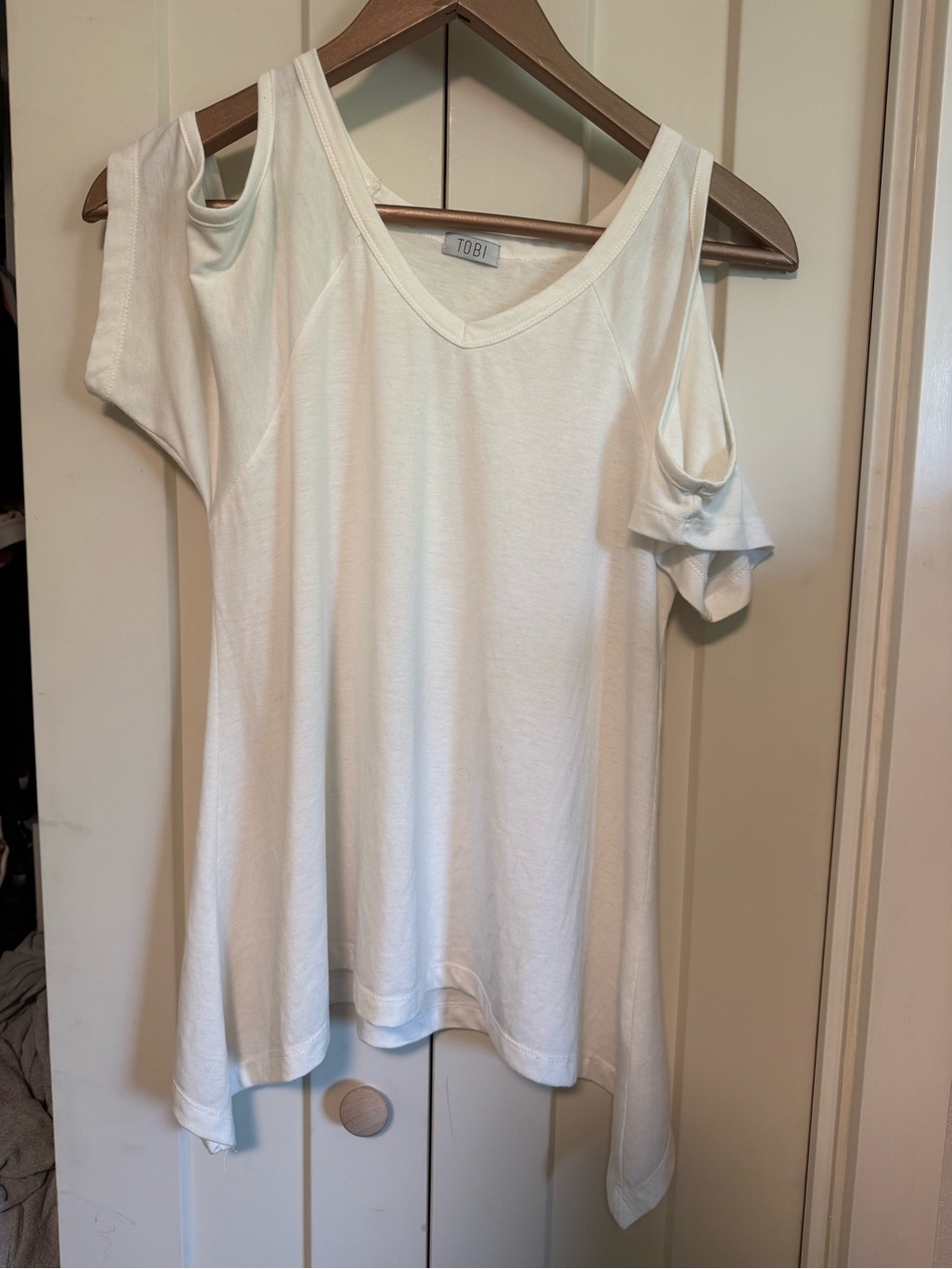 Tobi White Longline T-Shirt